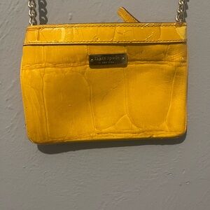 Kate Spade Yellow Leather Crossbody Bag
